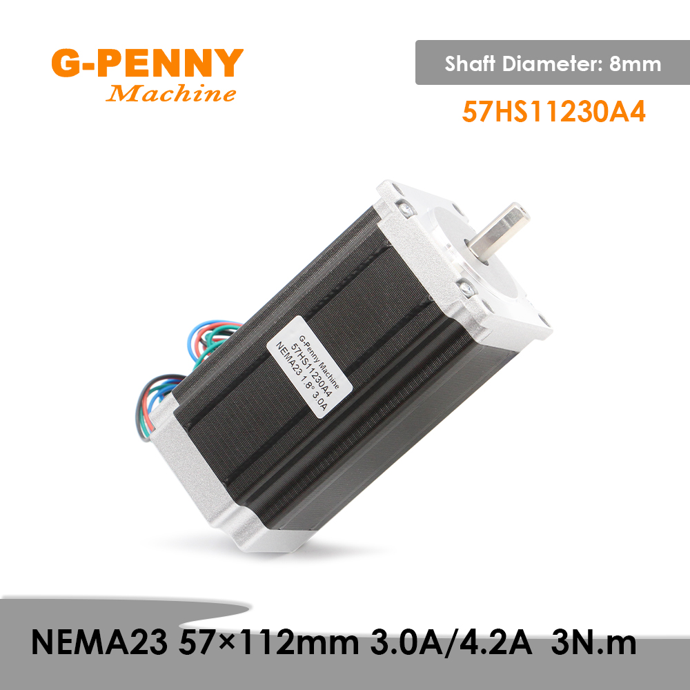 Nema23 Stepper - NEMA23 57x112mm 3Nm Stepper Motor 3A/4.2A