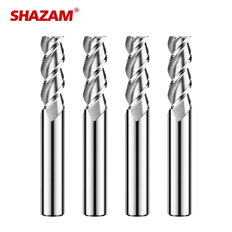 End Mill Set - SHAZAM HRC65 3-Flute Tungsten Steel Carbide