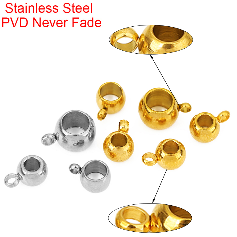 Coupling 8Mm - 20pcs Stainless Steel Necklace Pendants Connectors