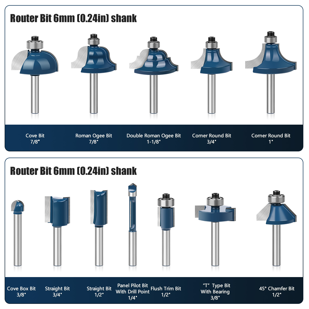 6mm Shank Router Bits Set Stra - End Mill Set review and price