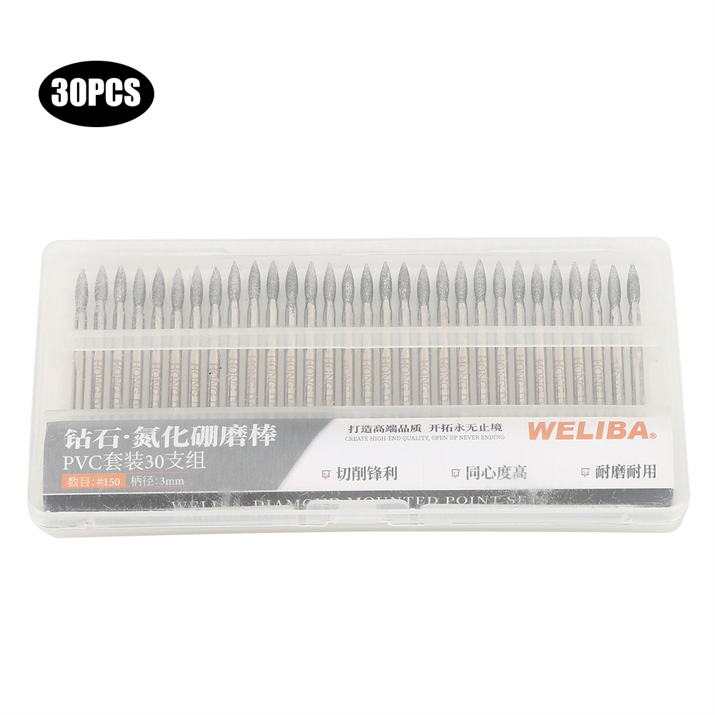 30pcs 150Grit Tip Diamond Grin - Cnc Bits review and price