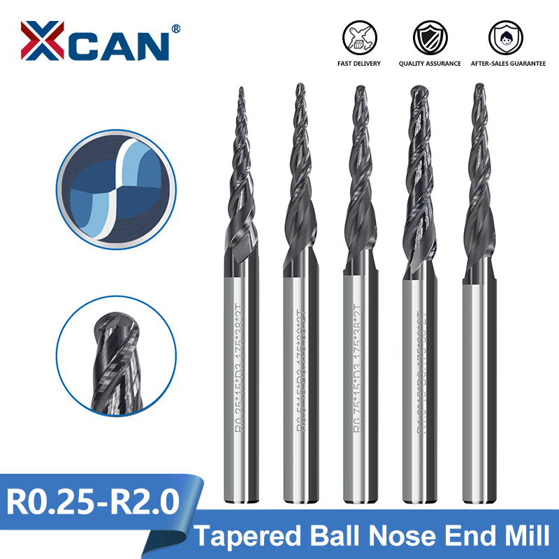 XCAN Milling Cutter 2 Flute Ba - End Mill Set review and price