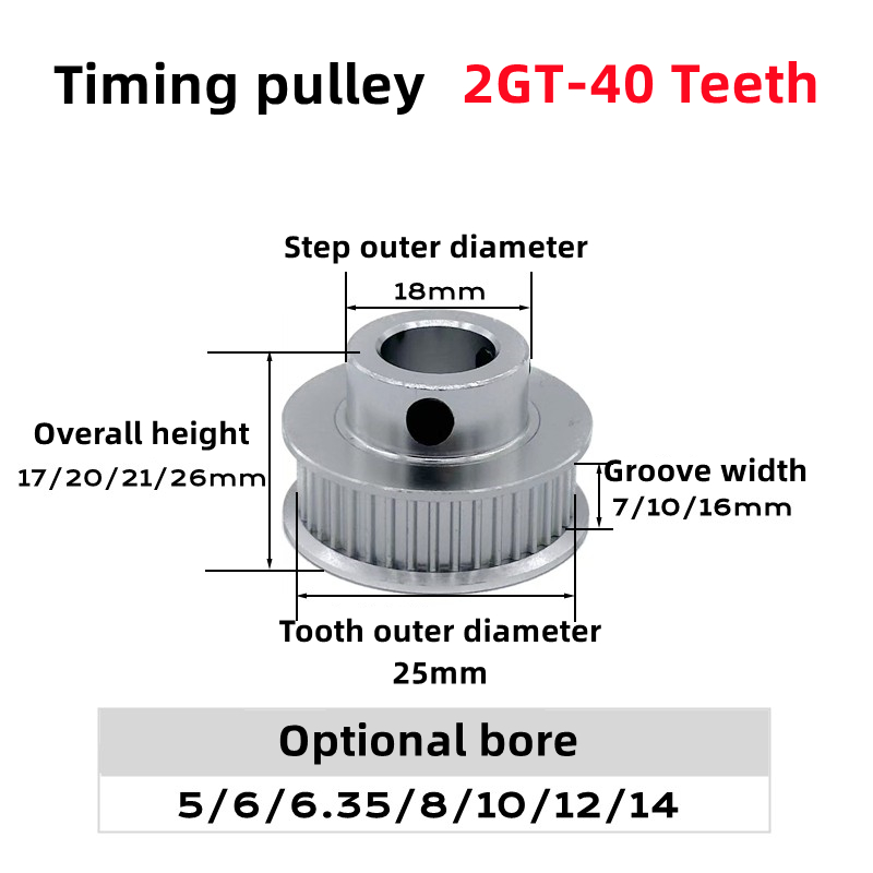 2GT 2M 40Teeth GT2 40T Timing  - Gt2 Pulley review and price
