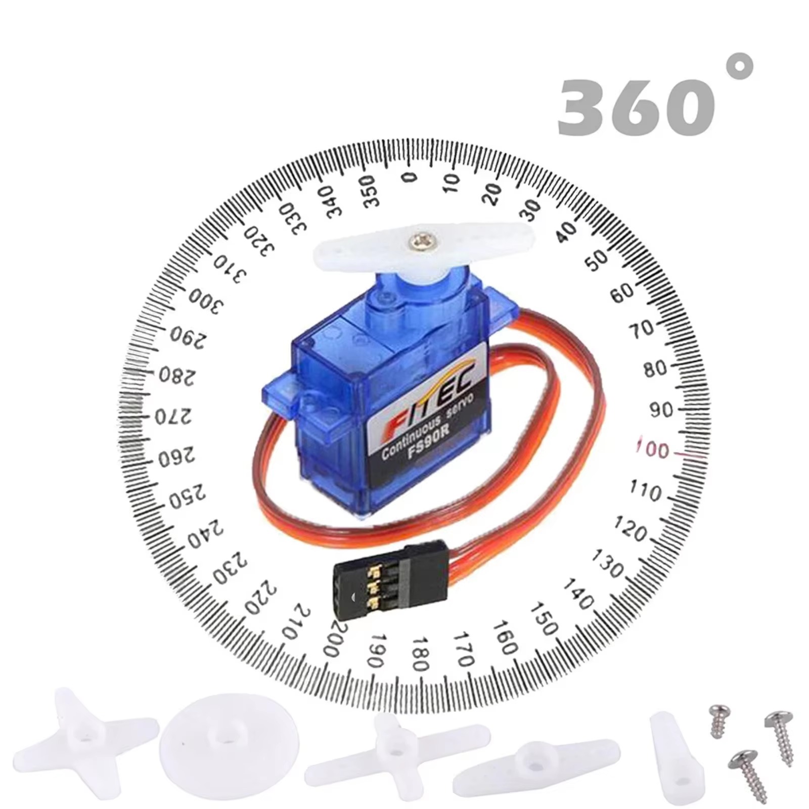 FS90R 9g Servo 360 Degree Cont - Servo 9G review and price