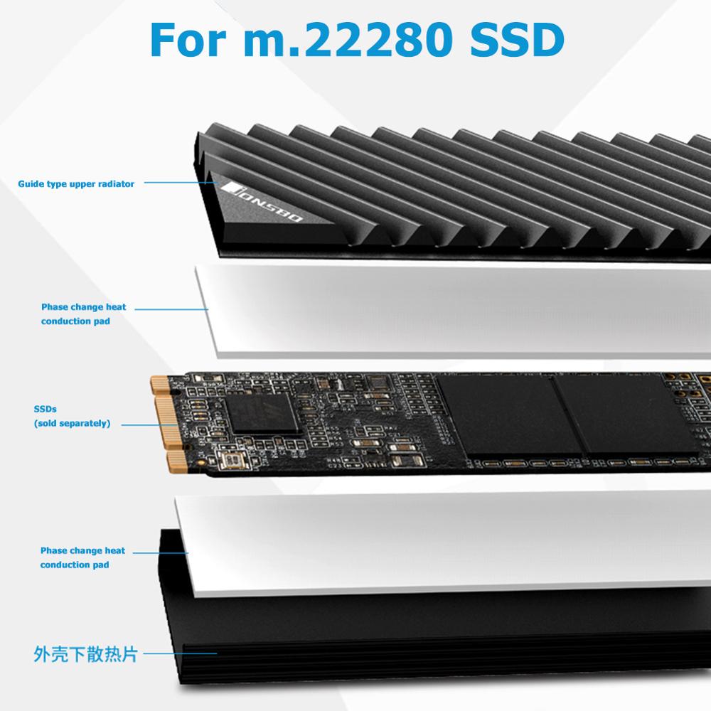 Jonsbo M2 2280 SSD Aluminum He - Aluminium Extrusion review and price