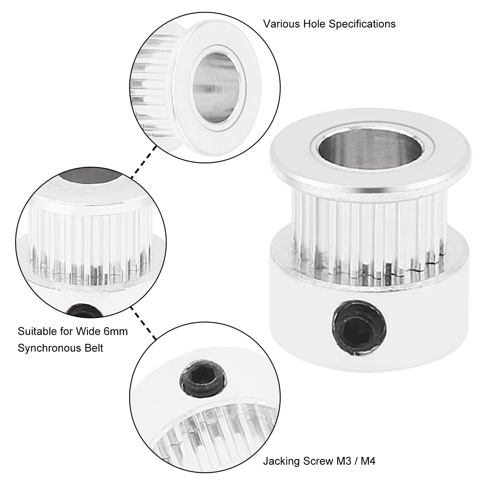 2/5 PCS GT2 Pulley 20 Teeth 5m - Gt2 Pulley review and price
