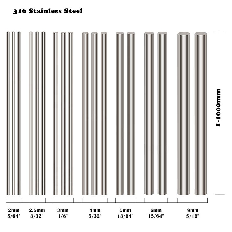 1Pcs 316 SS 6mm 8mm 10mm 12 16 - Linear Rod 8Mm review and price