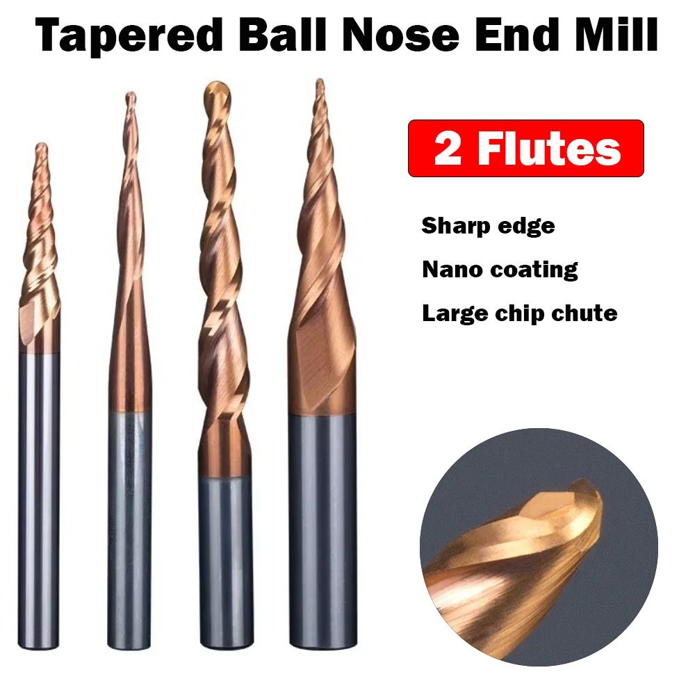 HRC55 Solid Carbide Ball Nose  - End Mill Set review and price