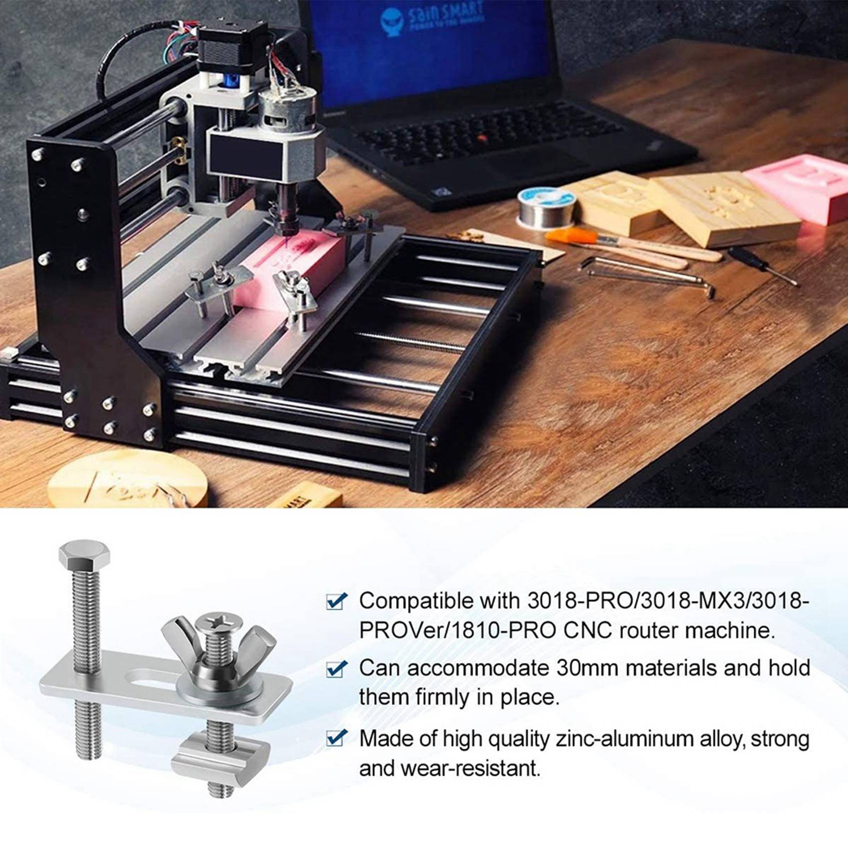 B62B-8 Pack T-Track Clamp,Mini - 3018 Cnc review and price