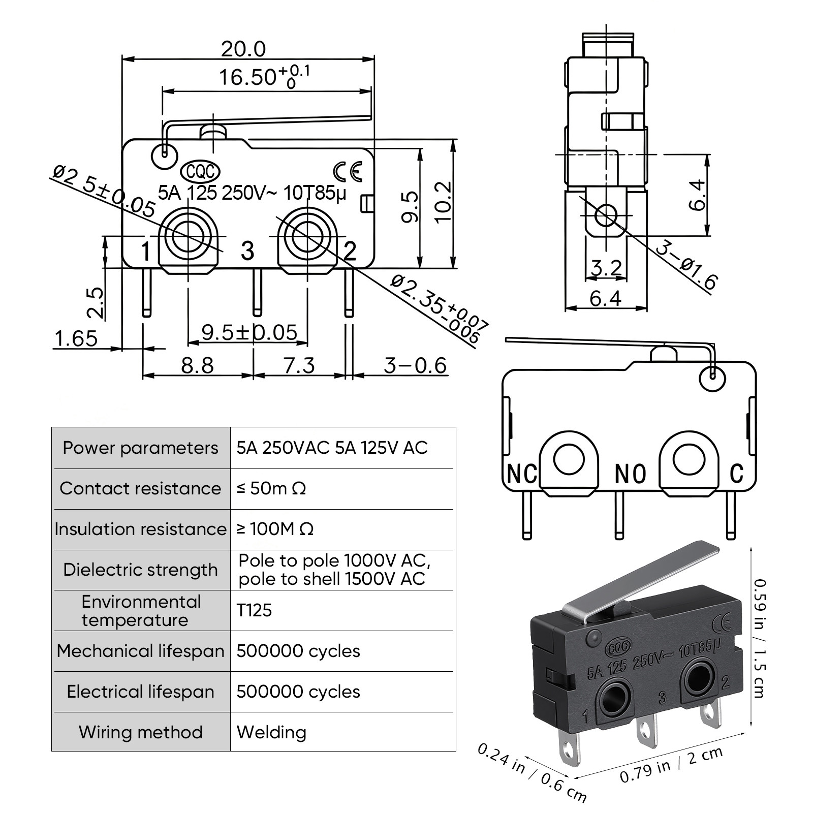 Microwave Door Microswitch 12  - Limit Switch review and price