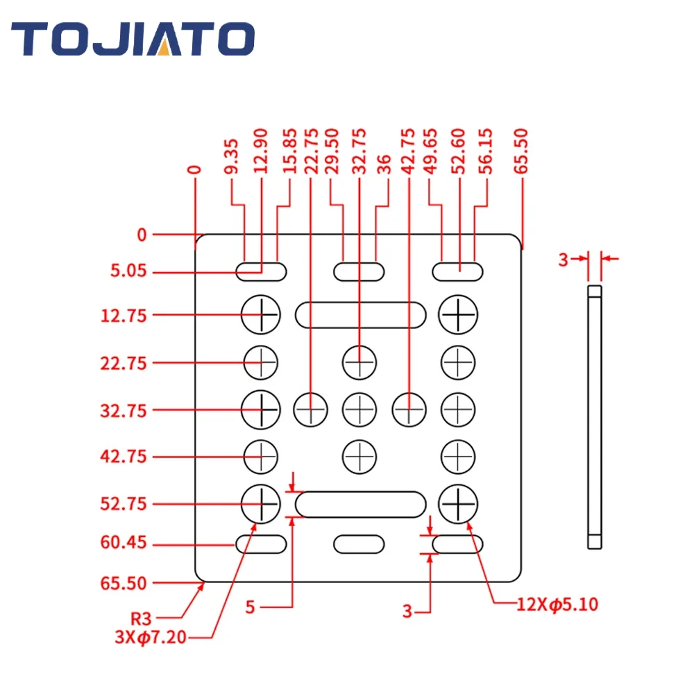 Tojiato V Gantry Plate X-Axis  - V Slot Wheel review and price