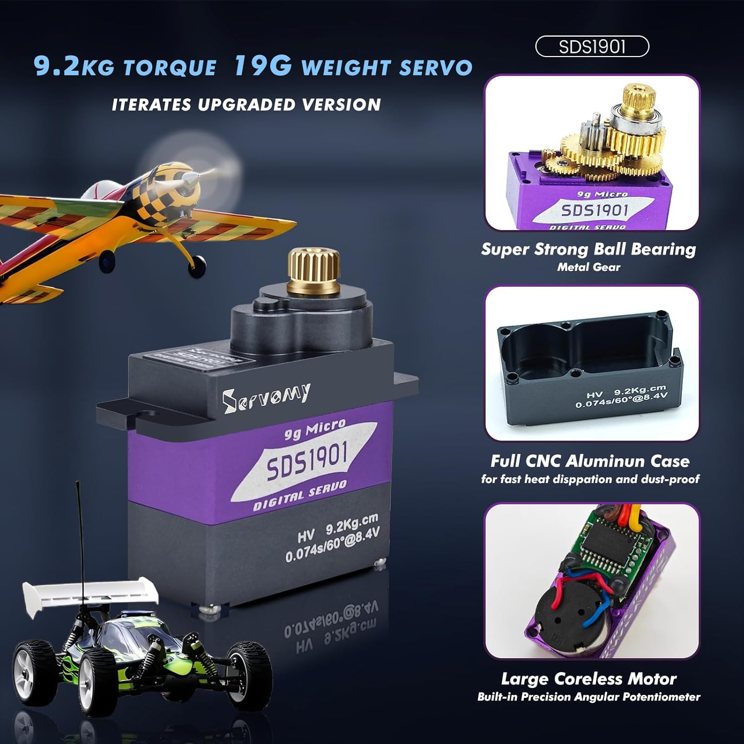 SERVOMY-SDS1901 Digital 9G Mic - Servo 9G review and price