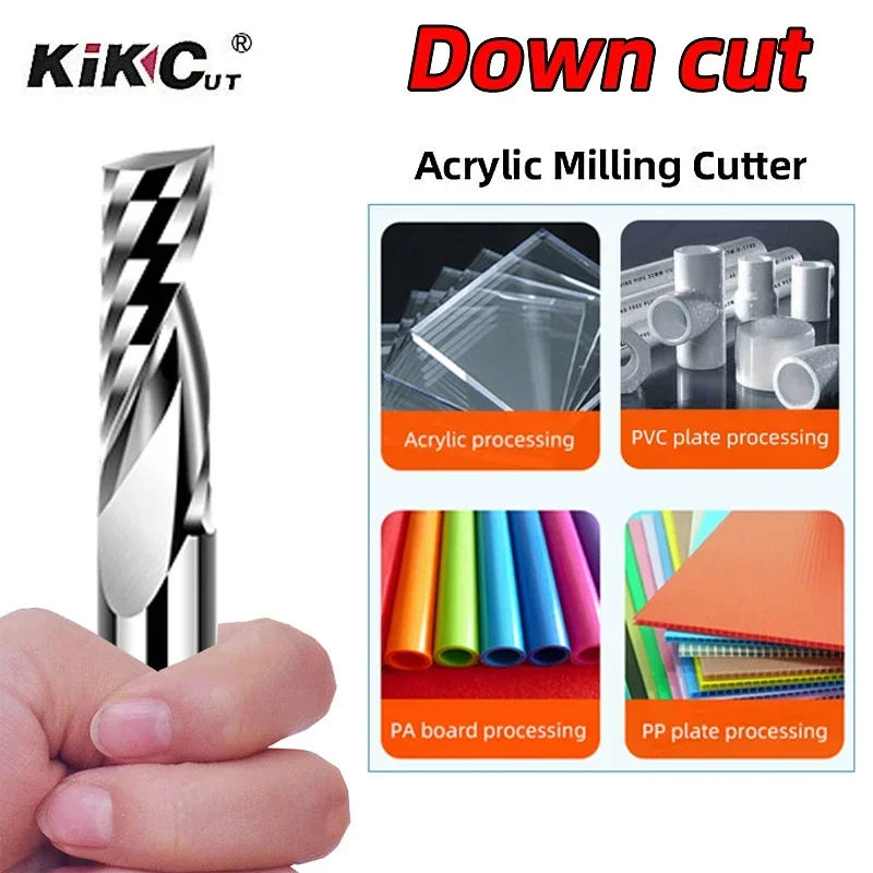 1PC 3.175mm Single Flute Spira - End Mill Set review and price