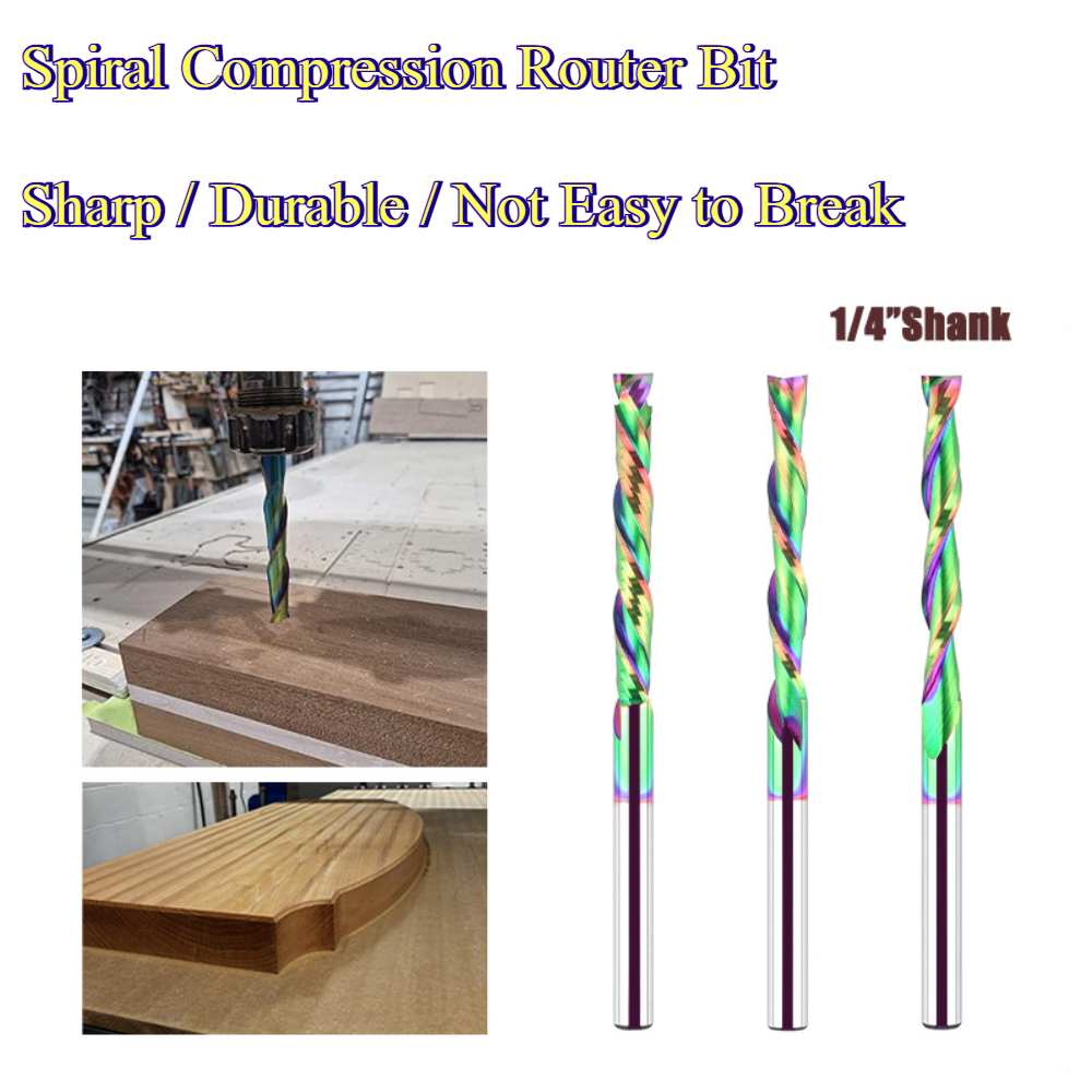 Spiral Compression Router Bit  - End Mill review and price