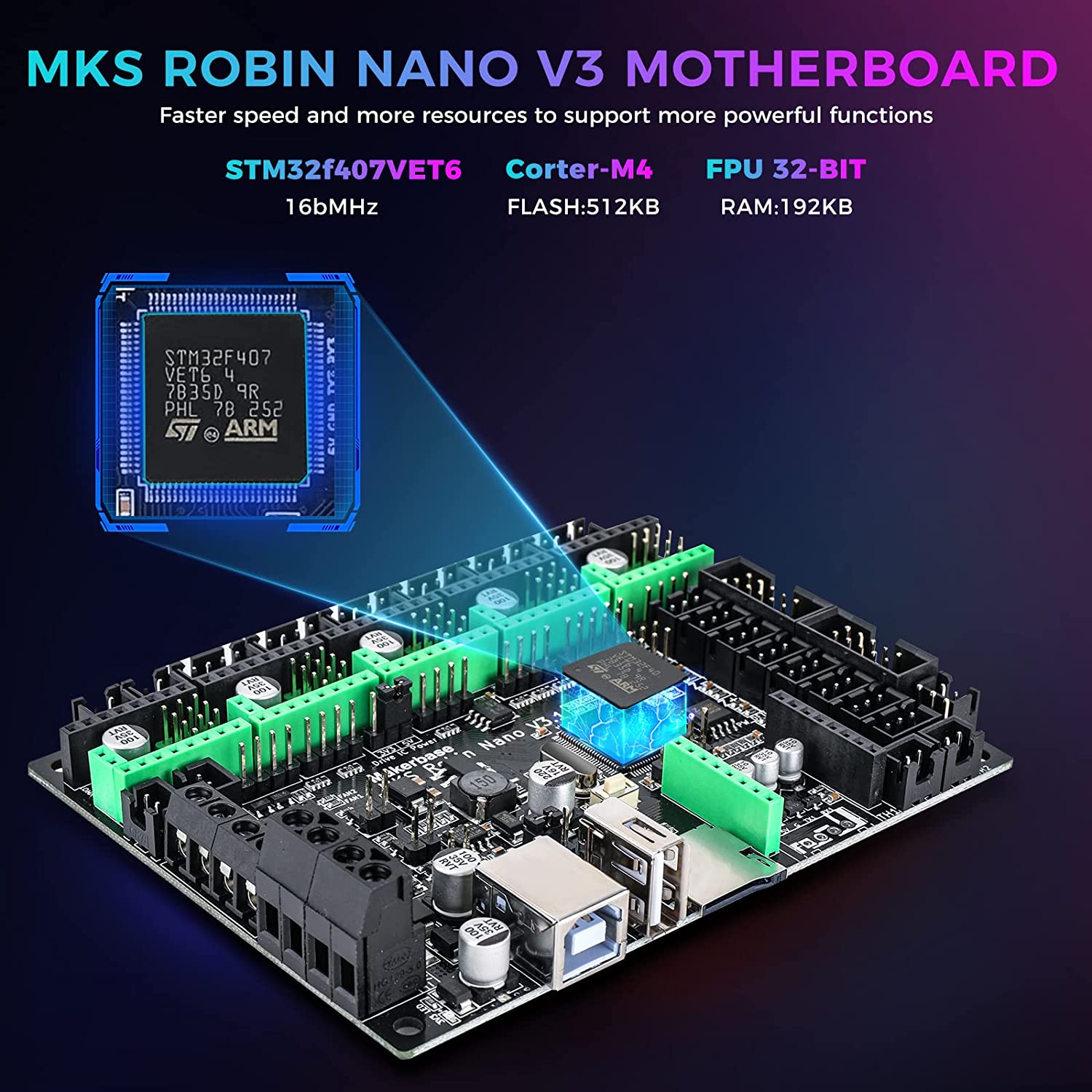 Makerbase MKS Robin Nano V3 32 - Lm8Uu Bearing review and price