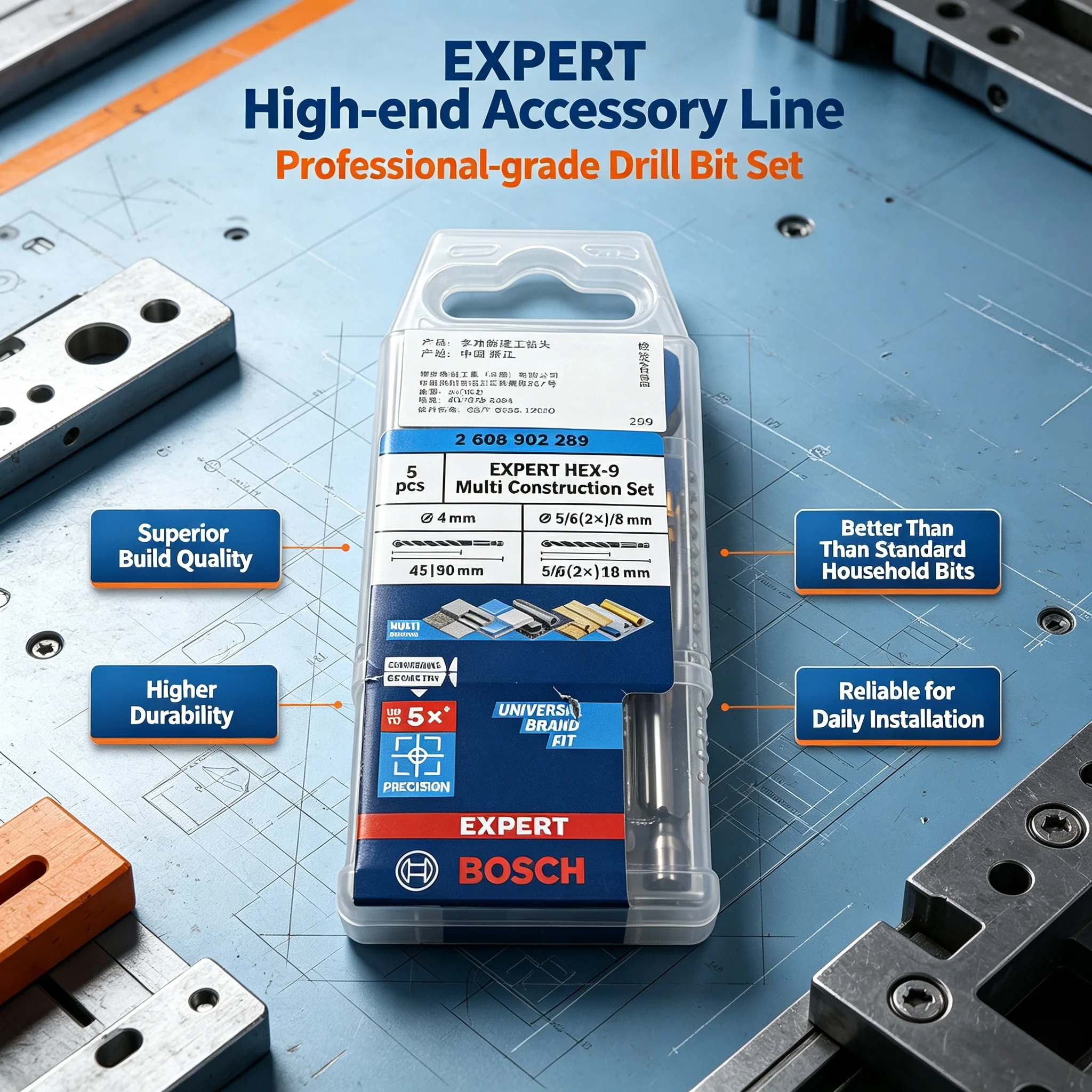 BOSCH 2608902289 EXPERT HEX-9  - Drill Bit Set review and price