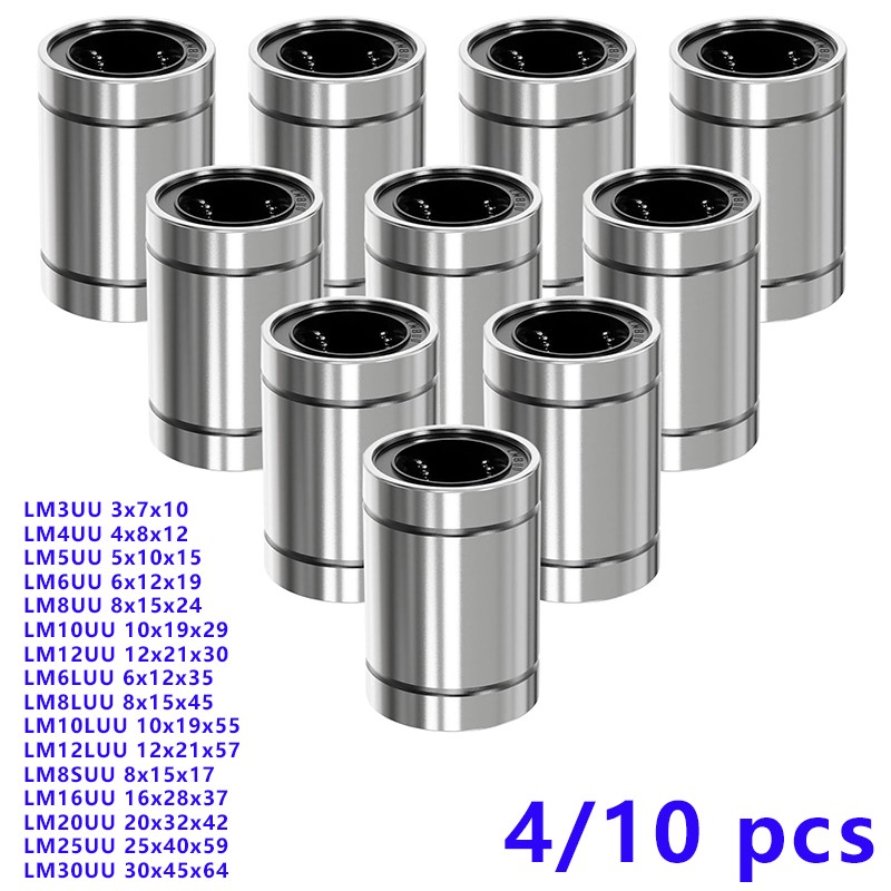 4/10PCS LM8UU LM10UU LM16UU LM - Lm8Uu Bearing review and price