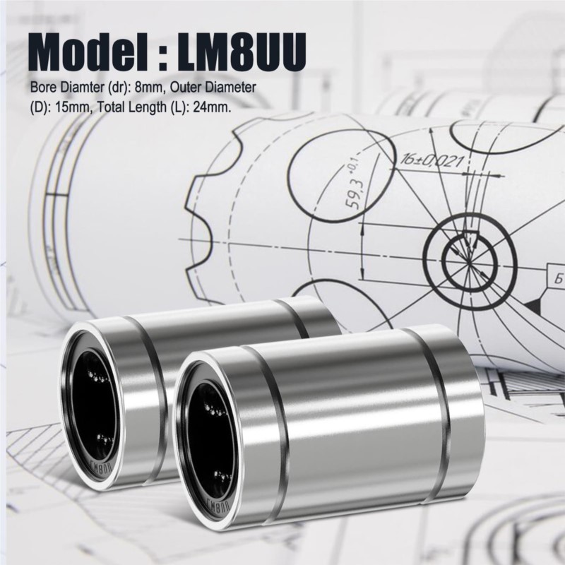 4/10PCS LM8UU LM10UU LM16UU LM - Lm8Uu Bearing review and price
